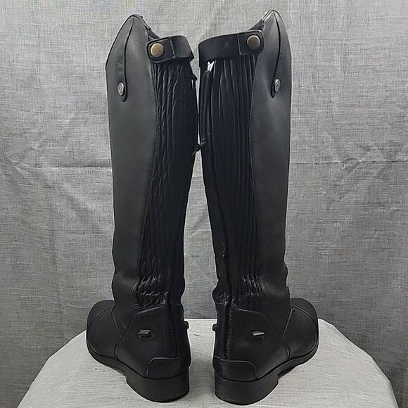 Ovation Ladies Flex Plus Black Leather Field Tall Riding Boots - Size 8 - Picture 9 of 14